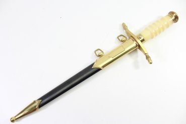 Geschenkdolch - DDR NVA Generalsdolch LSK Landstreitkräfte mit Gehänge + Hänger im Etui