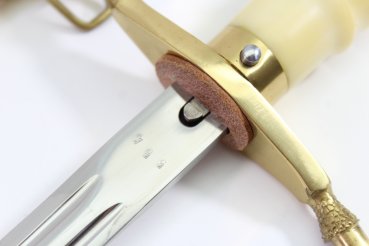 Geschenkdolch - DDR NVA Generalsdolch LSK Landstreitkräfte mit Gehänge + Hänger im Etui