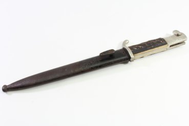 Preview: Wehrmacht Extra-Seitengewehr mit Hirschhorngriffschalen K98