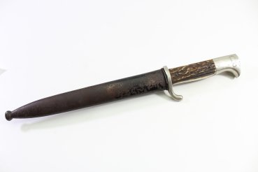 Preview: Wehrmacht Extra-Seitengewehr mit Hirschhorngriffschalen K98