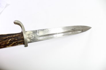 Wehrmacht Extra-Seitengewehr mit Hirschhorngriffschalen K98