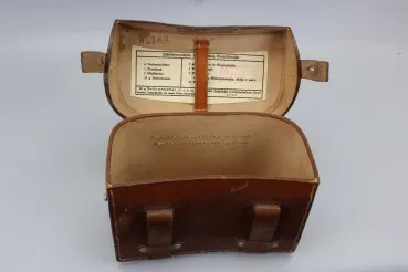 Ledertasche, Sanitätstasche für das Koppel, Wehrmacht / Heer