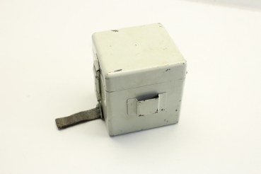 Wehrmacht battery box for reticle lighting optical devices, scissors telescope and range finder EM, manufacturer fwq and WaA