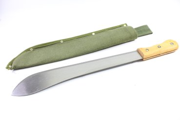 Preview: Schwere Machete mit Legierungsstahlblatt u. Holzgriff