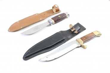 Preview: 2 hunting knives, including a Mikov hunting knife in used condition