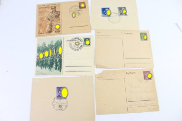 WWII collection of 13 postcards, e.g., NSDAP Day in the General Government 1941