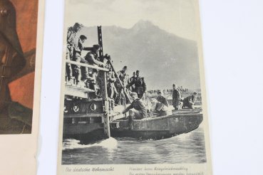 WWII collection of 13 postcards, e.g., NSDAP Day in the General Government 1941