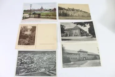 Set consisting of 53 different postcards