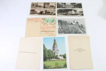 Set consisting of 53 different postcards