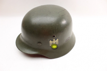 Ww2 German Wehrmacht helmet, steel helmet M 35, condition 1-, wearer name: Stüve, I.R 65