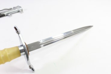 NVA Offiziersdolch der Landstreitkräfte, NVA DDR Dolch LA / LU mit Gehänge