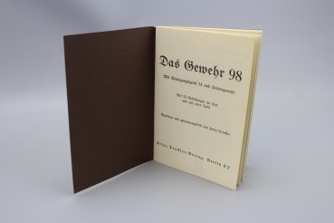 Originales Buch Das Gewehr 98 mit Reinigungsgerät 34 und Seitengewehr