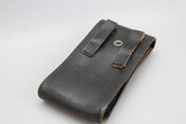 Black leather case for MG1 with supply number