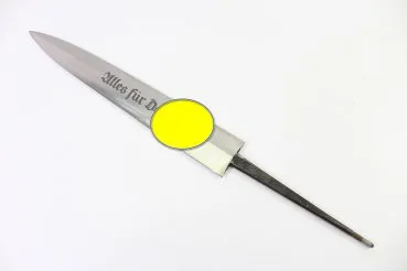 Klinge für SA Dolch noch mit Plisterschliff, Hersteller ED. Wüsthoff Solingen