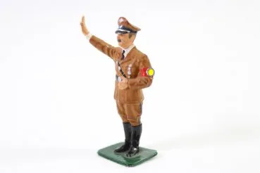 A.Hitler in Parteiuniform stehend grüßend