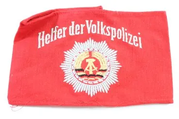 DDR Armbinde Helfer der Volkspolizei