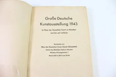 Exhibition catalog for the Great German Art Exhibition 1942