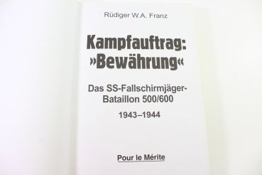 Preview: Kampfauftrag Bewährung - Das SS-Fallschirmjäger-Bataillon 500/600