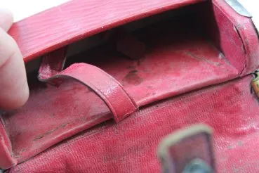 Österreich-Ungarn - Kartuschkasten für Offiziere für berittene Truppen. Gest. Hoflieferant Altenburg