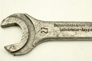 ww2 Germann wrench for side straightener-carriage-axle bearing-axle suspension-air displacer-equalizer-filling valve-pipe brake