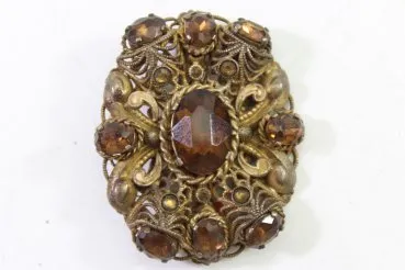 Böhmen Brosche einer Preußischen Offiziersfrau Vintage
