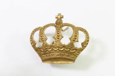 1x Durchbrochene große Krone Kaiserreich 34 mm x 29 mm