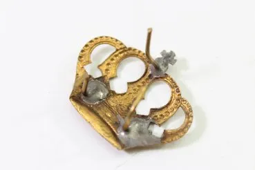 1x Durchbrochene große Krone Kaiserreich 34 mm x 29 mm
