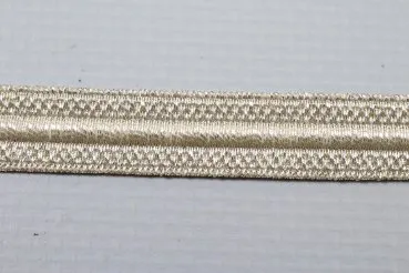Tresse Uniform - Kragenspiegel- Silber Litze Litzenbreite 9 mm  Preis pro 0,5 m
