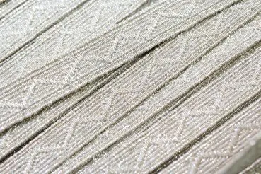 Uniform Collar Tab Braid Silver Braid, 7 mm wide  1 piece = 1 m