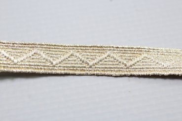 Preview: Tresse Uniform Kragenspiegel Silber Litze Litzenbreite 7 mm