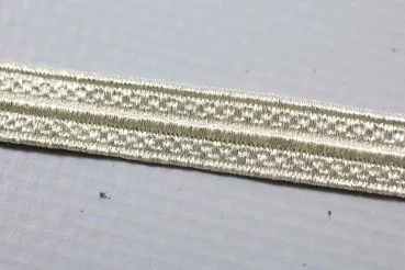 Tresse Uniform Silber Litze. Litzenbreite 7 mm   1 Stück = 1 m Preis pro 0,5 m
