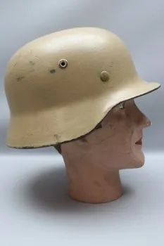 Ww2 Wehrmacht DAK Stahlhelm M40 mit 1 Emblem Afrikakorps - Tarnlackierung