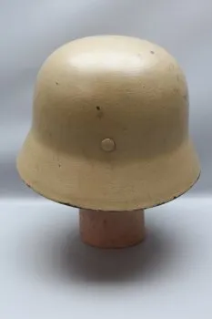 WW2 Wehrmacht DAK steel helmet M40 with 1 emblem Afrikakorps - camouflage finish