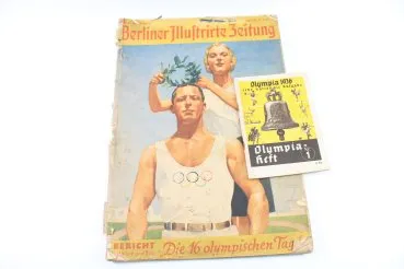 Konvolut Zeitungen Berliner Illustrierte und Filmwelt, Olympia
