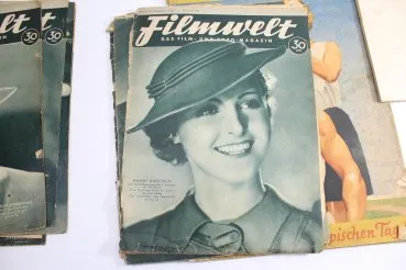 Konvolut Zeitungen Berliner Illustrierte und Filmwelt, Olympia