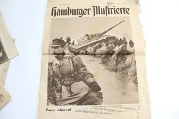 Lot of 6 newspapers, including Hamburger Illustrierte