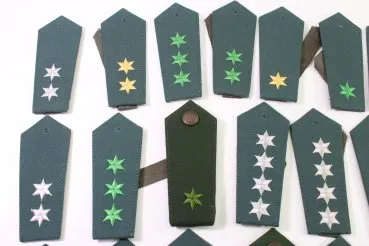 DDR / NVA bundle of various shoulder boards for ranks