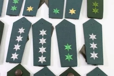 DDR / NVA bundle of various shoulder boards for ranks