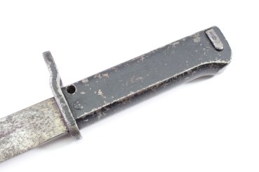 Ww1 Deutsches Seitengewehr, Ersatz Bajonett in Kastenform mit Metallgriffstück Ausführung extra Lang