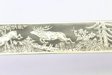 A WWII hunting knife or army officer's knife made by Hörster Solingen.