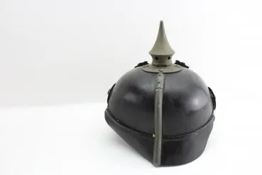 Preußen 1. Weltkrieg Pickelhaube, Helm Modell 1915 feldgrau für Mannschaften der Infanterie