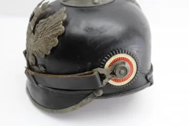 Preußen 1. Weltkrieg Pickelhaube, Helm Modell 1915 feldgrau für Mannschaften der Infanterie