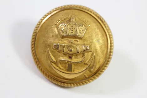 Kaiserliche Marine Knopf Metall 25 mm Hersteller Bronze Knöpfe