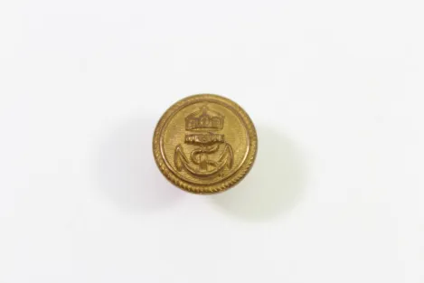 5 Kriegsmarine Buttons, Screw-on Shoulder Board Buttons