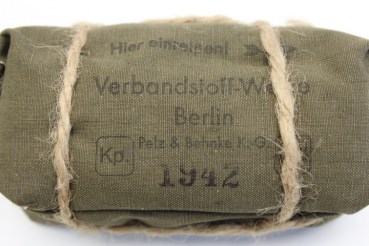 Wehrmacht Verbandspäckchen Verbandsstoff Watte