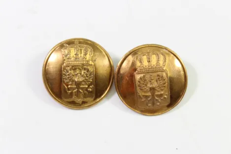 Preußen Messing farbener Offiziers Knopf, Preis Pro Knopf