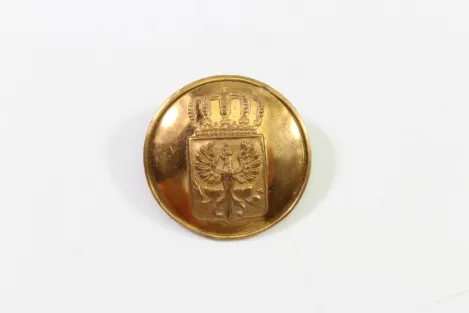 Preußen Messing farbener Offiziers Knopf, Preis Pro Knopf