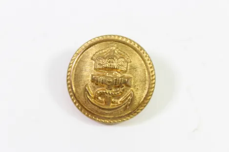 3x Kaiserliche Marine Knopf Metall  25 mm Hersteller Rudolf Karstadt Kiel