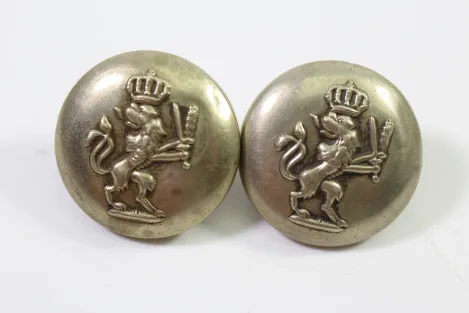 Silver uniform buttons metal for civil servants