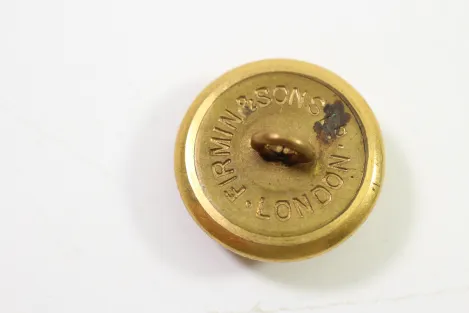 2x Imperial Navy Button 23 mm Metal Manufacturer Firmin & Sohns LP London